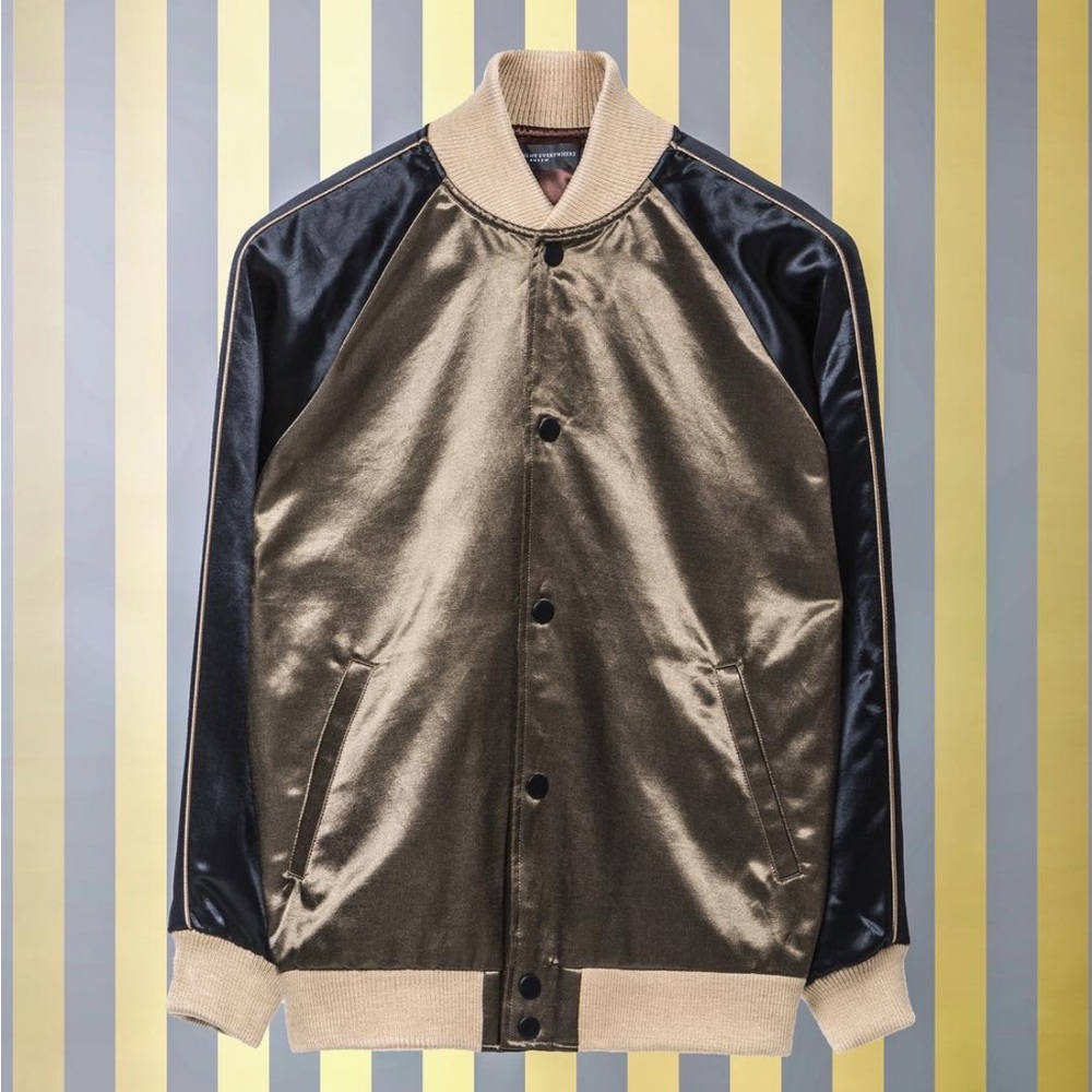 Keeping New York Everywhere Satin Bomber men’s Small